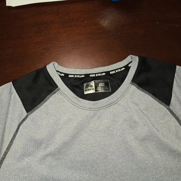 RBX Performance X-Train Active Athletic X-Dri Gray/Black Shirt Men's Size Large - Picture 3 of 6